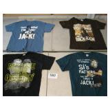 4 NICE LARGE DUCK DYNASTY T SHIRTS