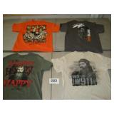 4 NICE LARGE DUCK DYNASTY T SHIRTS