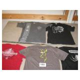 5 NICE XL MIXED BAG HUNTING T SHIRTS