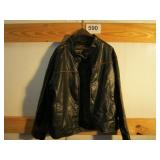 ARIZONA BROWN LEATHER COAT 2X, LIKE NEW