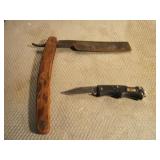 POCKET KNIFE, STRAIGHT RAZOR