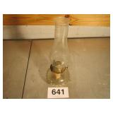 OLD OIL LAMP W/DIMPLES FROM OLD FARM HOUSE