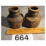 PROTO 2 LARGE SOCKETS 2 7/16-2 1/2