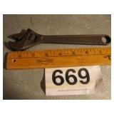 WILLIAMS 8" ADJUSTABLE WRENCH