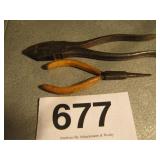 KLEIN WIRE CUTTERS & NEEDLE NOSE PLIERS