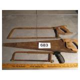 3 HAND SAWS