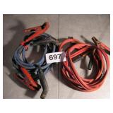2 PR HD JUMPER CABLES, BOTH COPPER