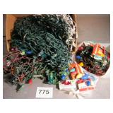 BOX OF CHRISTMAS LIGTS, BIG & SMALL, NEW