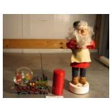 ANIMATED MUSICAL SANTA, WORKS, SNOW