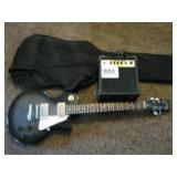 ELECTRIC GUITAR, AMP, CASE, ALL GOOD