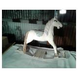 Wood rocking horse