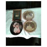 Coca cola trays and mirror