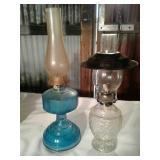 2 oil lamps