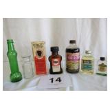 2 VINTAGE SMALL BOTTLES, VINTAGE DR DRAKES