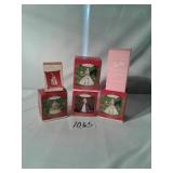 HALLMARK BARBIE ORNAMENTS...1999,2000,2001