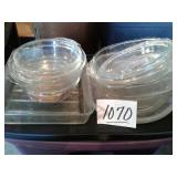 FIRE KING, PYREX, CASSEROLE AND PIE PLATES, LIDS