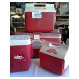 4 IGLOO COOLERS