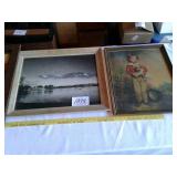 3 FRAMED PICTURES & ETC