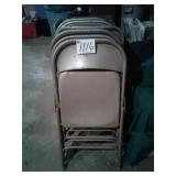 6 HEAVY DUTY SAMSONITE FOLDING CHAIRS