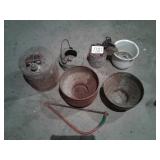CREAM SEPARATORS, GAS CAN, TEAS POT, ETC