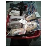 LARGE TOTE OF MISC NAILS, SCREWS, AND MISC