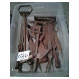 LARGE LOT OF MISC OLD TOOLS, ETC