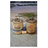 FS & CO-OP 5 GALLON CANS W/DENTS