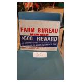 FARM BUREAU PLASTIC SIGN