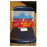 PARTS MART PLASTIC SIGN