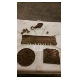 CAST IRON STOVE PARTS & PULLEY