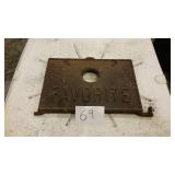 FAVORITE CAST IRON STOVE DOOR