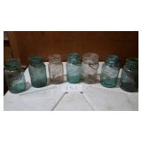BALL JARS, 5 BLUE, QUARTS