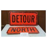 DETOUR & NORTH CONSTRUCTION SIGNS