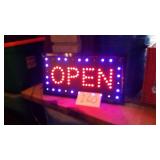 LIGHTED OPEN SIGN