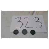 GERMAN COINS 1918, 1940, 1942 SWASTIKA