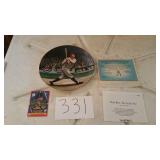BABE RUTH PLATE W/CERTIFICATE OF AUTHENTICITY