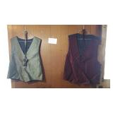 2 XL VESTS & BOW TIES