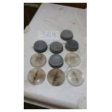 OLD GLASS JAR LIDS