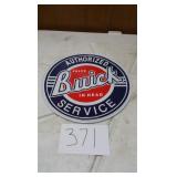 METAL BUICK SIGN, A LITTLE BENT
