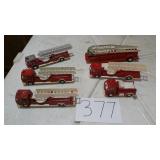 TOOTSIE TOYS - FIRE TRUCKS