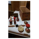 OLD SHOE SHINE BOX & EQUIPMENT