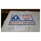 ILLINOIS FARM BUREAU METAL SIGN