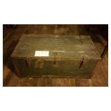 WOOD MILITARY TRUNK