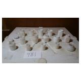 SMALL MILKGLASS WHITE JARS