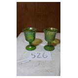 BEAUTIFUL GREEN GLASSWARE