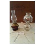 2 OIL LAMPS