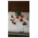 VINTAGE WOOD CHRISTMAS ORNAMENTS