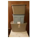 3 TOTES W/LIDS