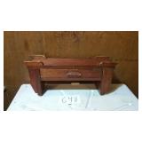 OLD WOOD SHELF W/DRAWER