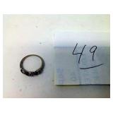 10K GOLD & DIAMONDS (MISSING ONE STONE)